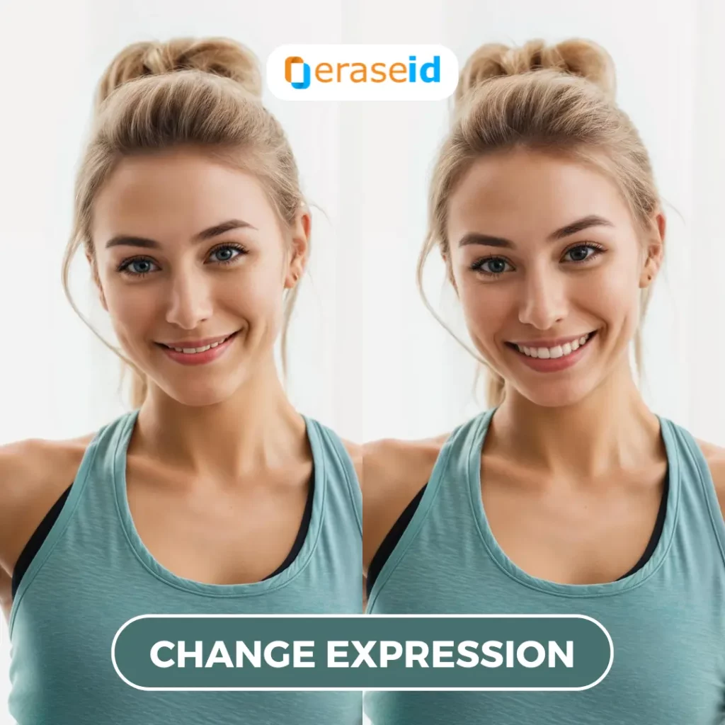 Comment modifier un visage avec l'IA en utilisant EraseID pour changer les expressions