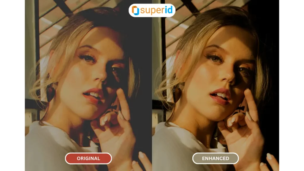 Comment améliorer la netteté des vieilles photos - Image améliorée d'une fille regardant la caméra