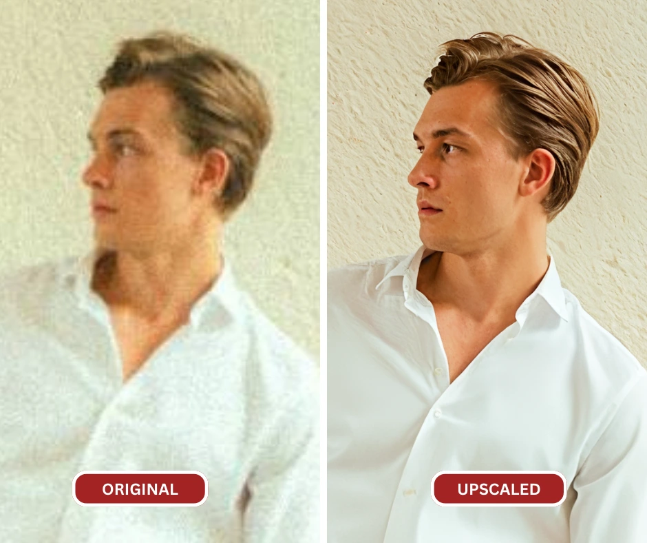 Amélioration d'image en gros plan à l'aide de l'outil d'amélioration d'image AI nommé SuperID