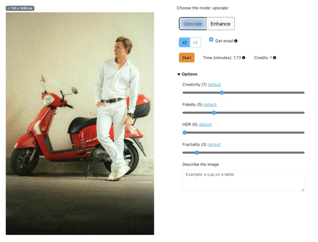 capture d'écran de l'affûteur d'image SuperID