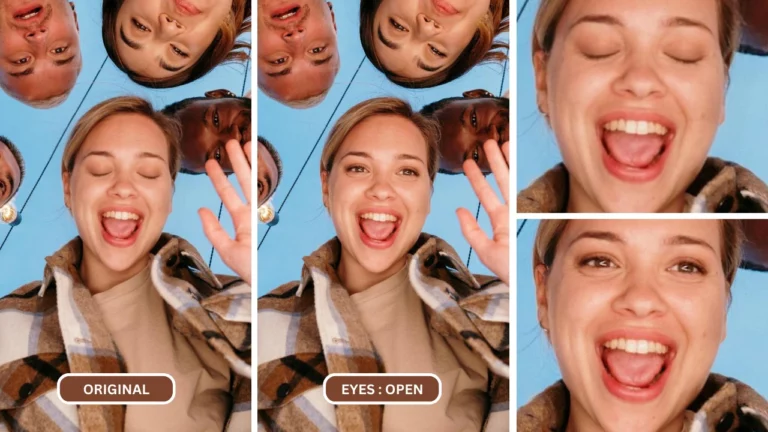 Application EraseID pour ouvrir les yeux sur la photo grâce à l'IA