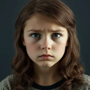 Acconciatura riccia di una bambina