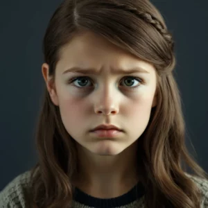 Stile di capelli mossi di una bambina