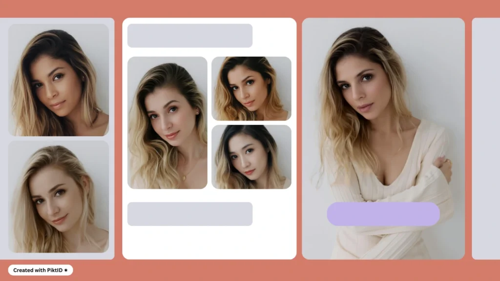 AI featuring digital fashion models from multiple ethnicities, styled in modern outfits that highlight inclusivity and global representation.